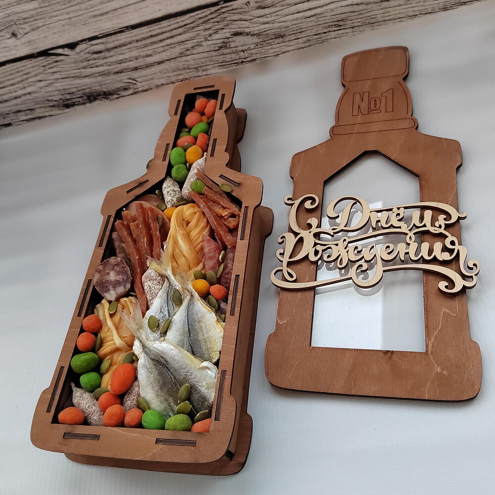 ФЛАУ ХИТ. Набор мясной Бутылка праздничная