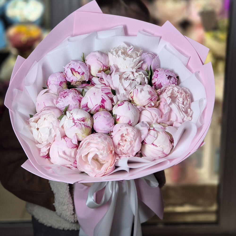 Букет из 21 пиона 💝