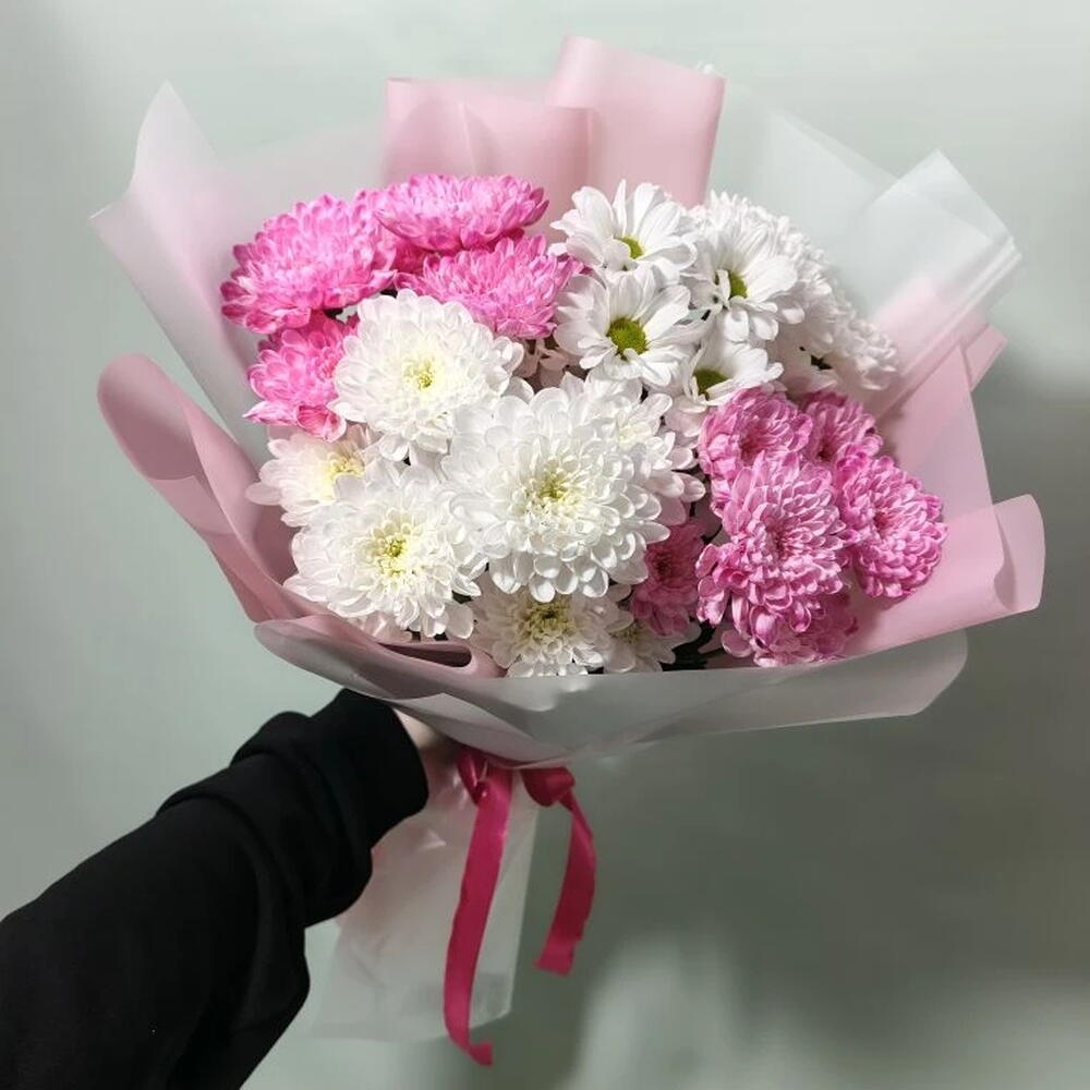 Букет из кустовых хризантем Алтай