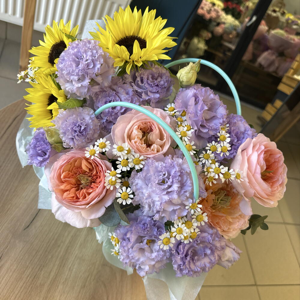 Летняя сумочка с цветами микс 🌸