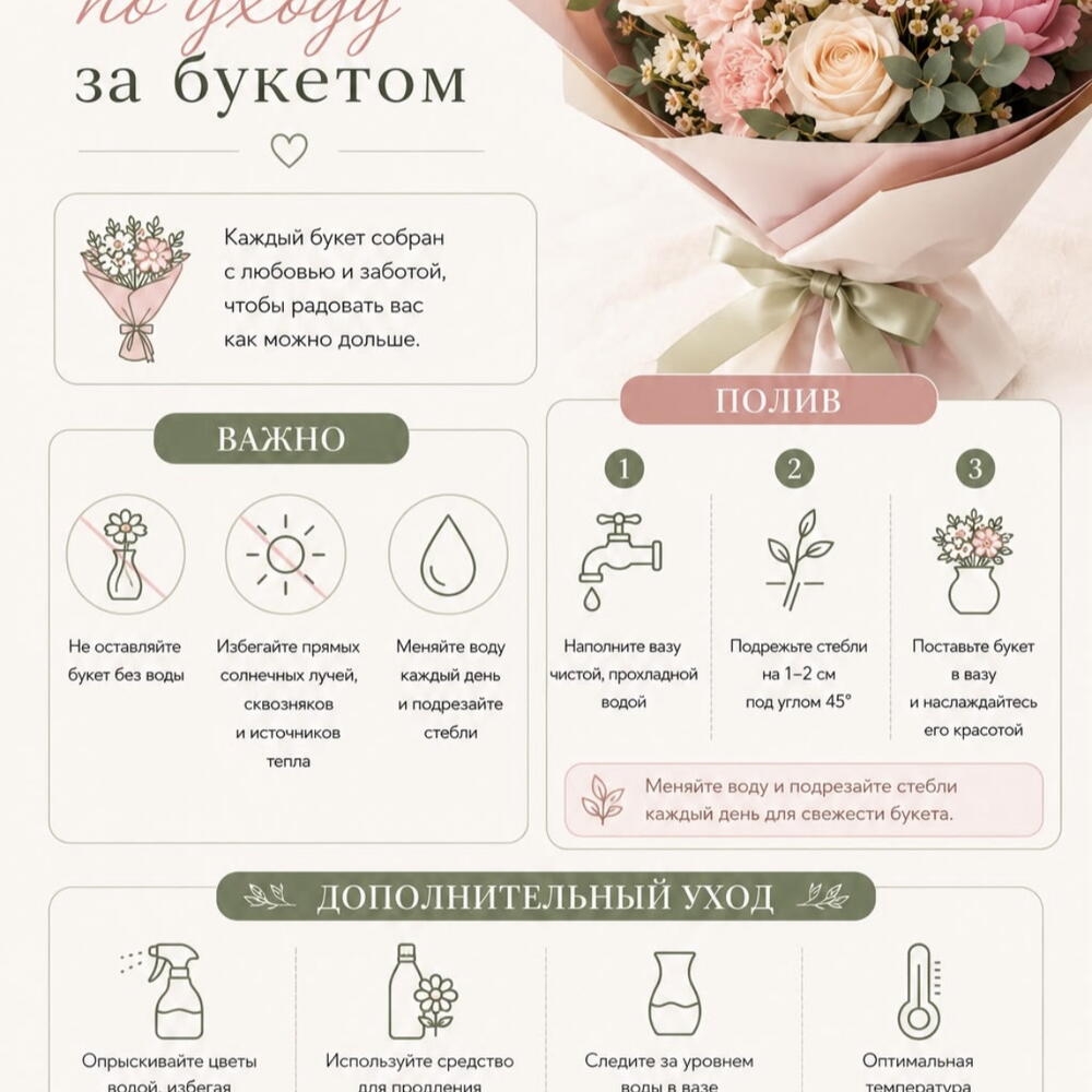 Букет из лилии