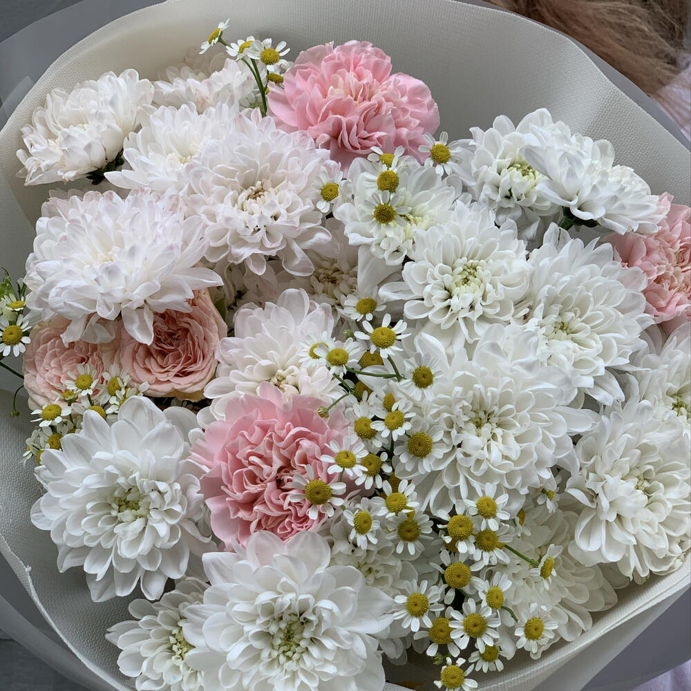 Букет с ромашками
