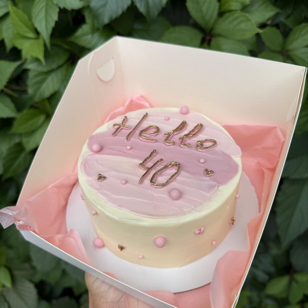 Бенто торт Hello 40