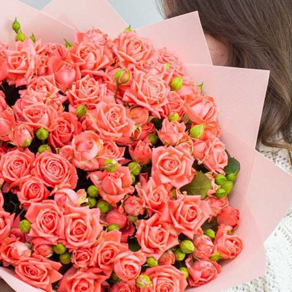 Барбадос 💝 букет с кустовыми розами