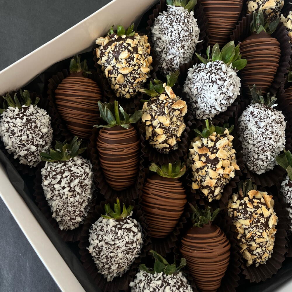 Cioccolato fondente | fragole premium | fragole ricoperte di cioccolato