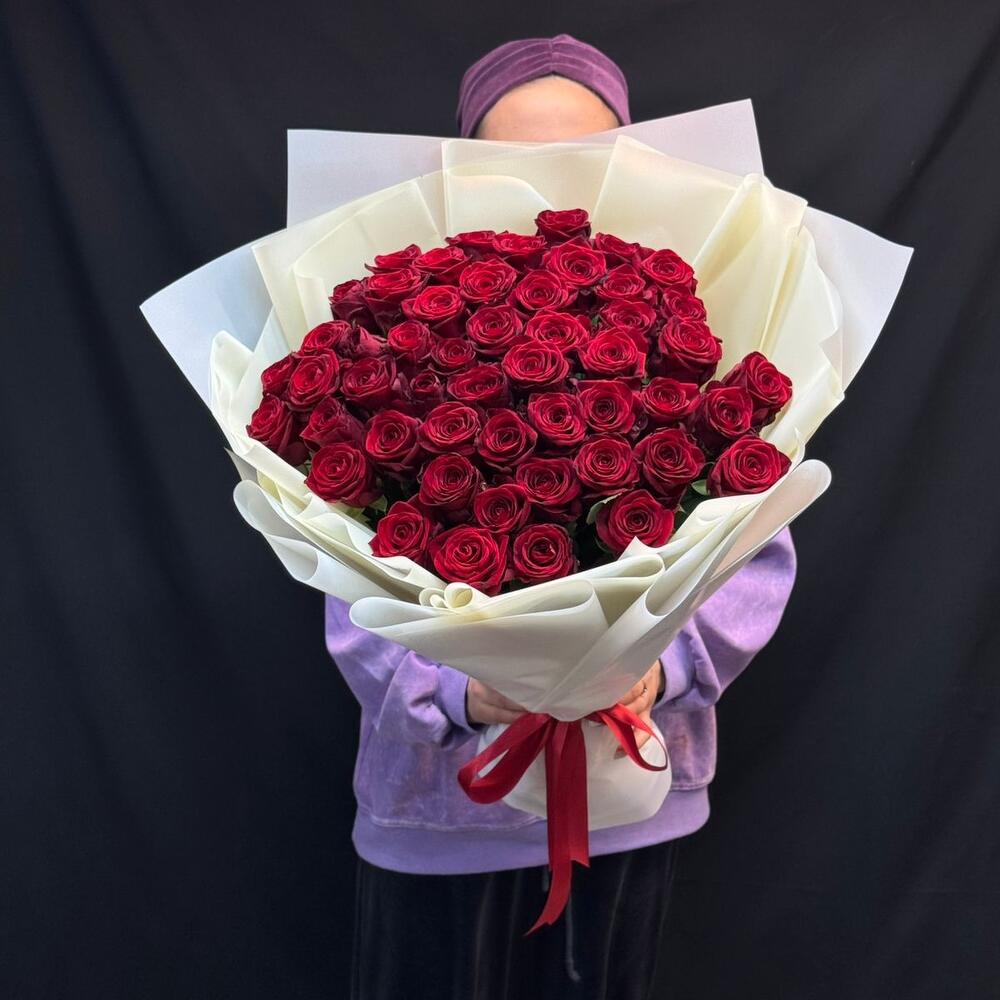 Букет из роз 51 шт 🌹