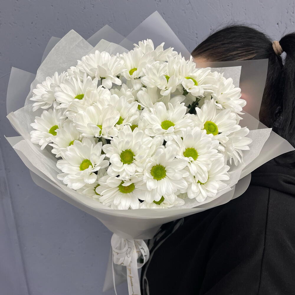 Букет из Ромашковых Хризантем «Нежность материнского сердца»