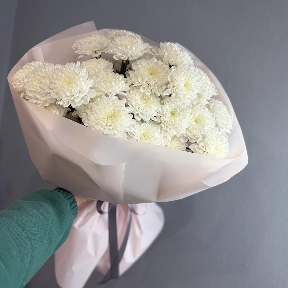 Букет из 5 кустовых хризантем