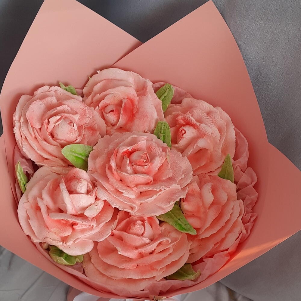 Букет роз из зефира