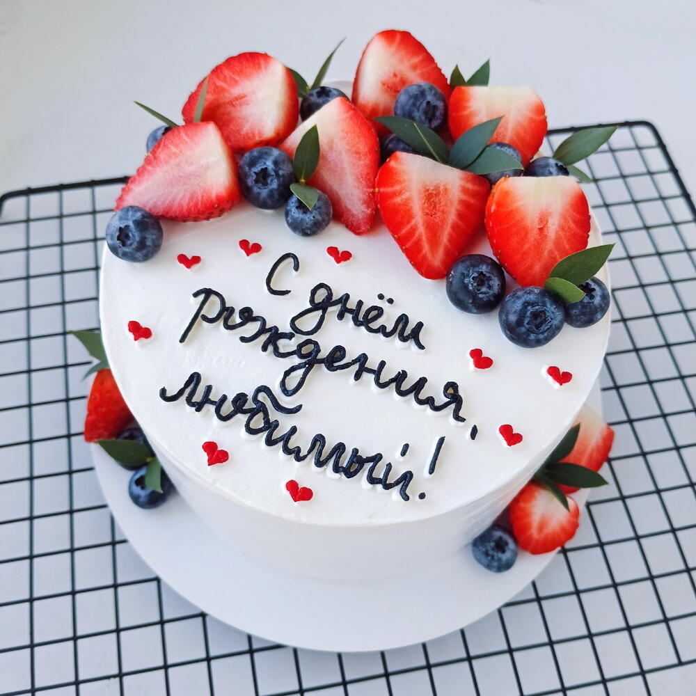Торт с днём рождения / девушке, парню, мужчине, мужу, жене, женщине, сыну, маме, папе, сестре, подруге