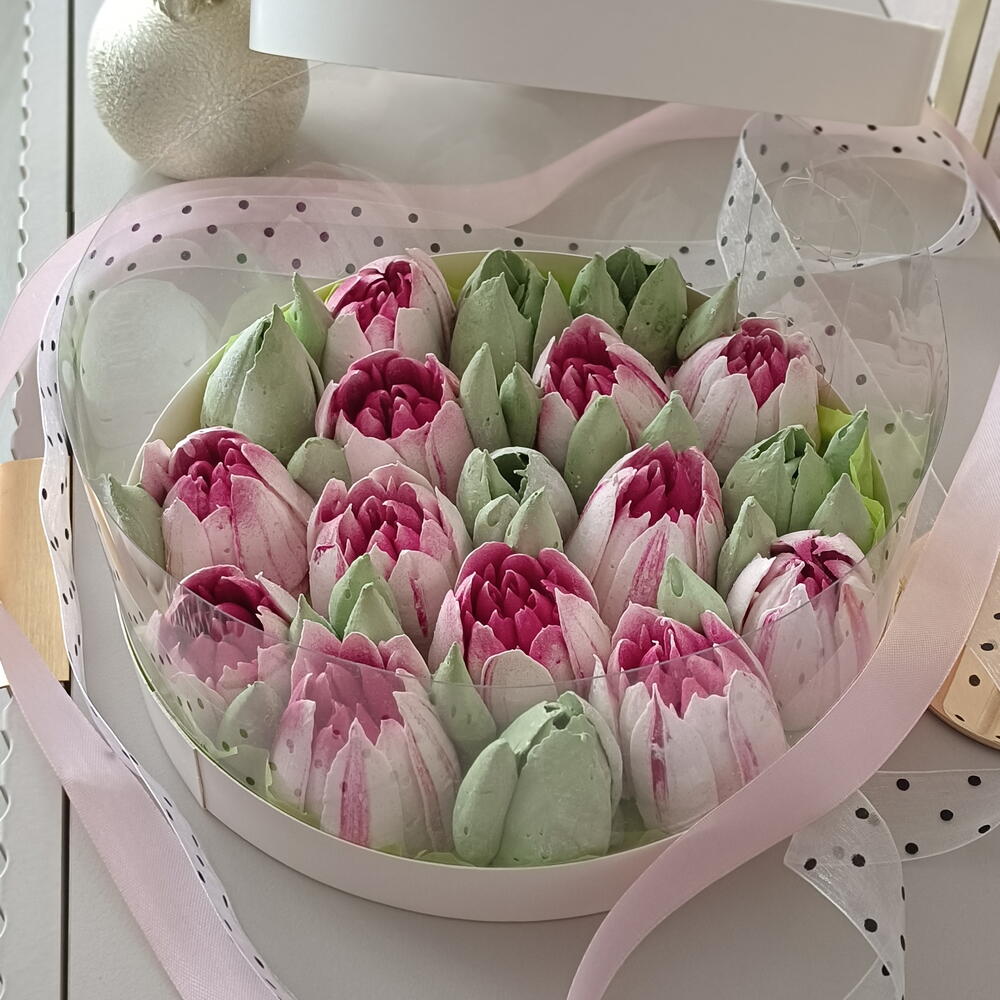 Тюльпаны из зефира