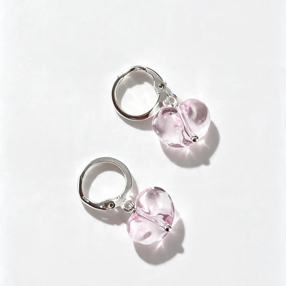 Серьги Hearts Mini Pink