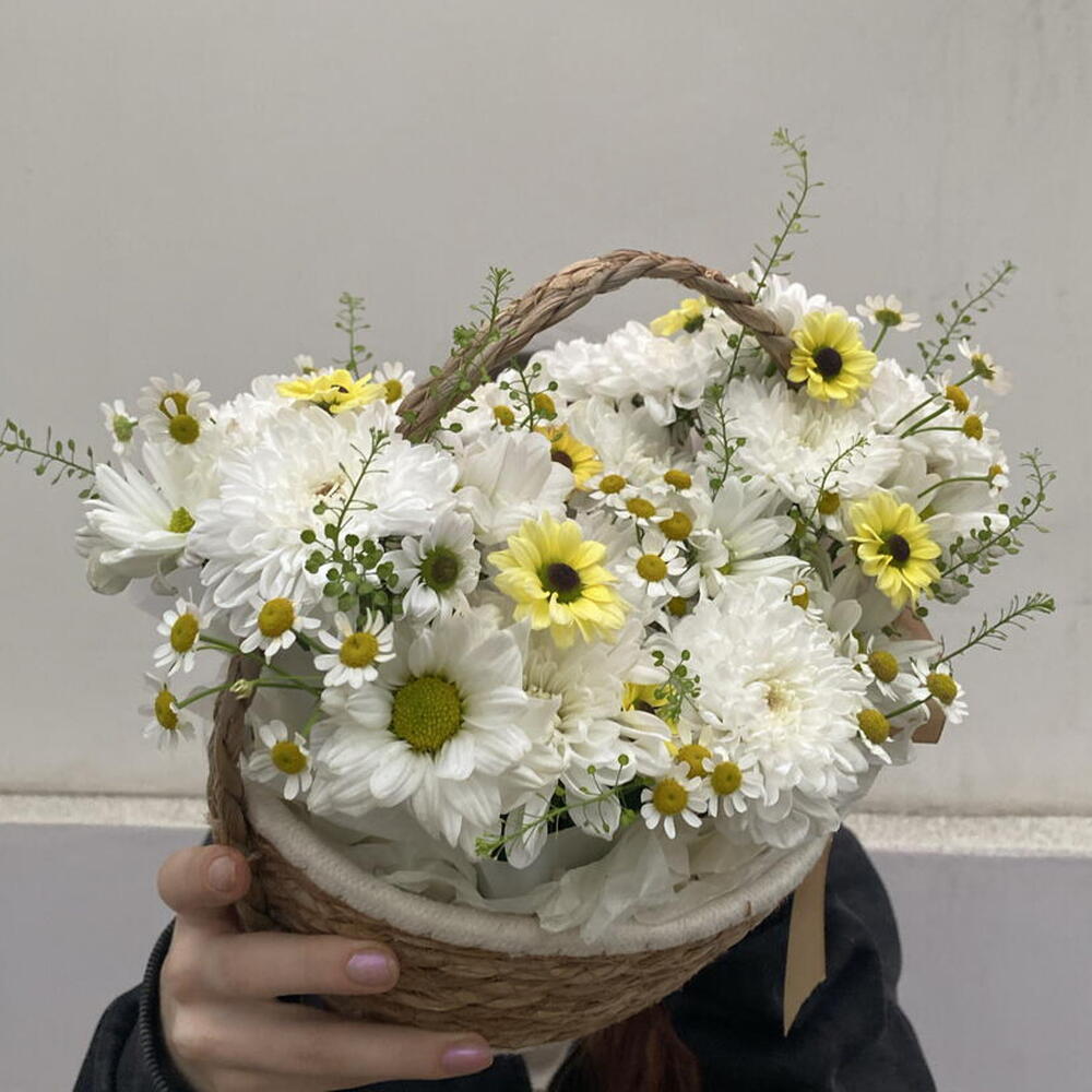 Цветочное лукошко 💛