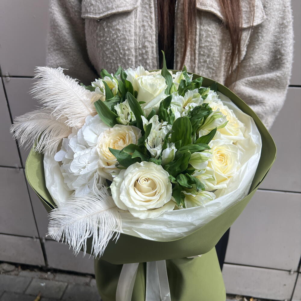 Букет "Нежность перо"