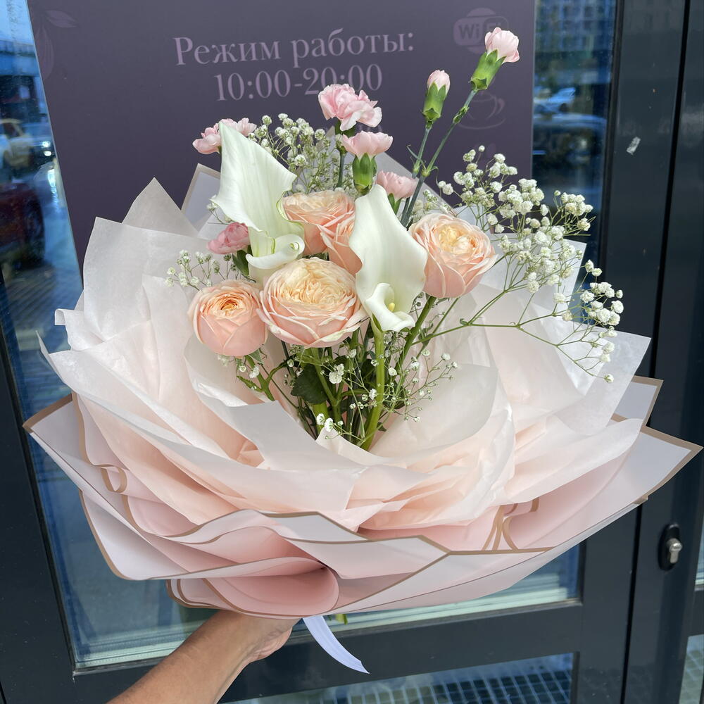 Букет «Роза и Калла»