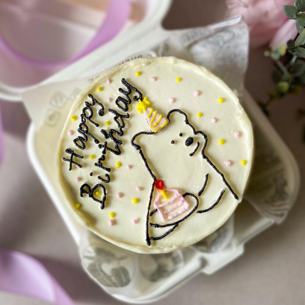 Бенто торт на 1 месяц девочке фото Бенто-торт с рисунком "Happy Birthday", Confectionery & Bakery Samara, buy at a 