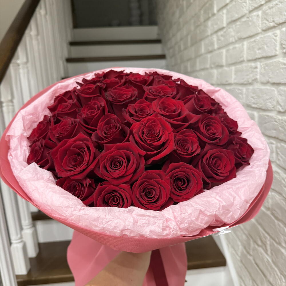 Моно букет из бордовой розы 🌹 все о любви ️