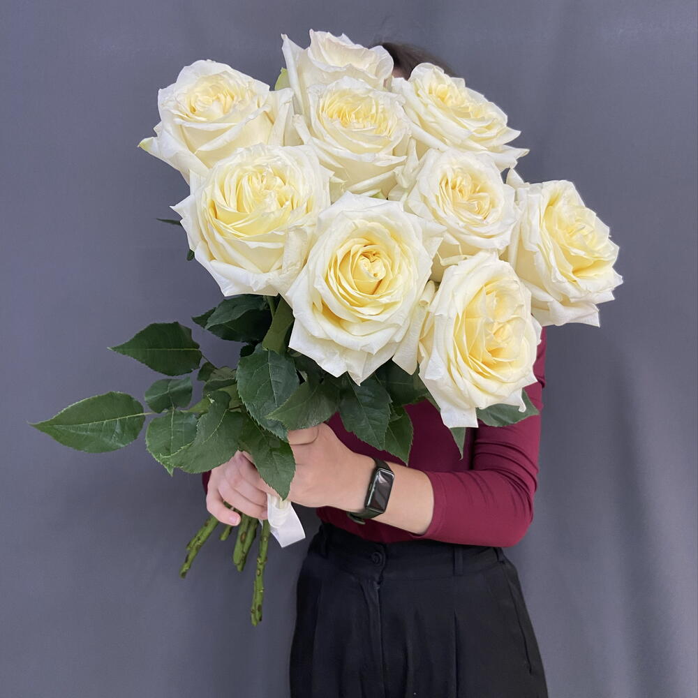 Роза Candlelitht. 9 роз