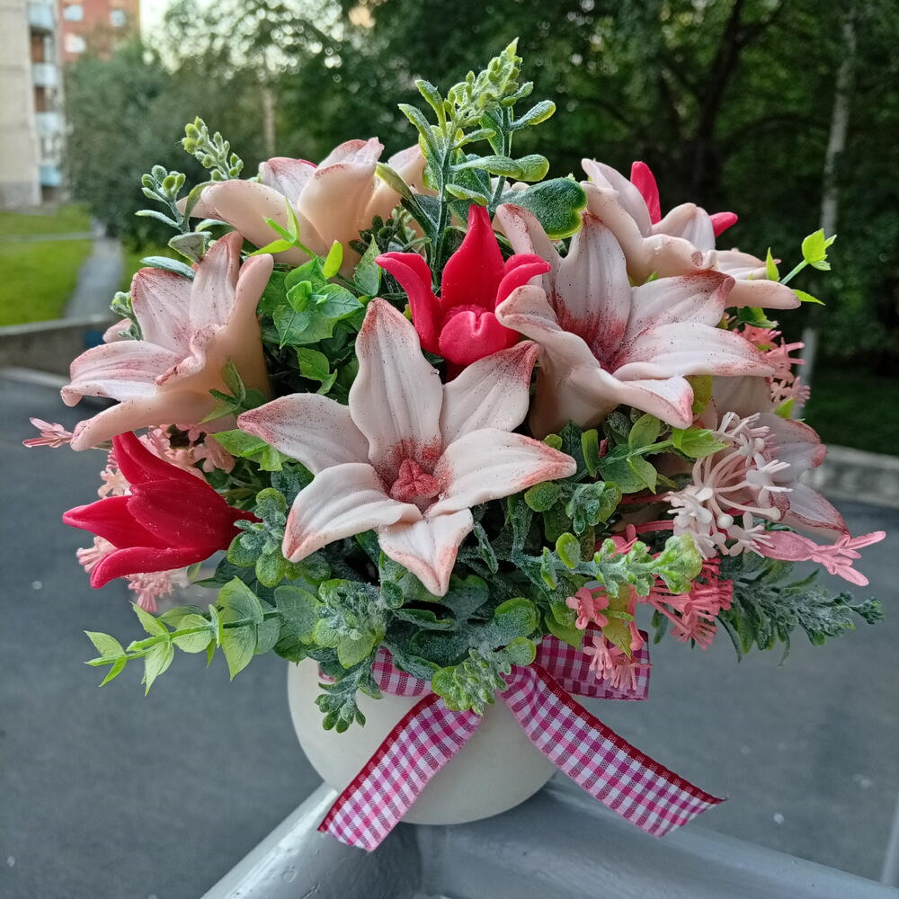 Мыльный букет для лучшего учителя