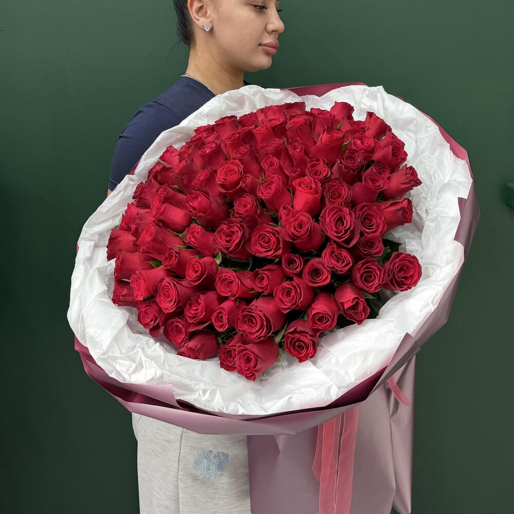 101 роза Красная🌹