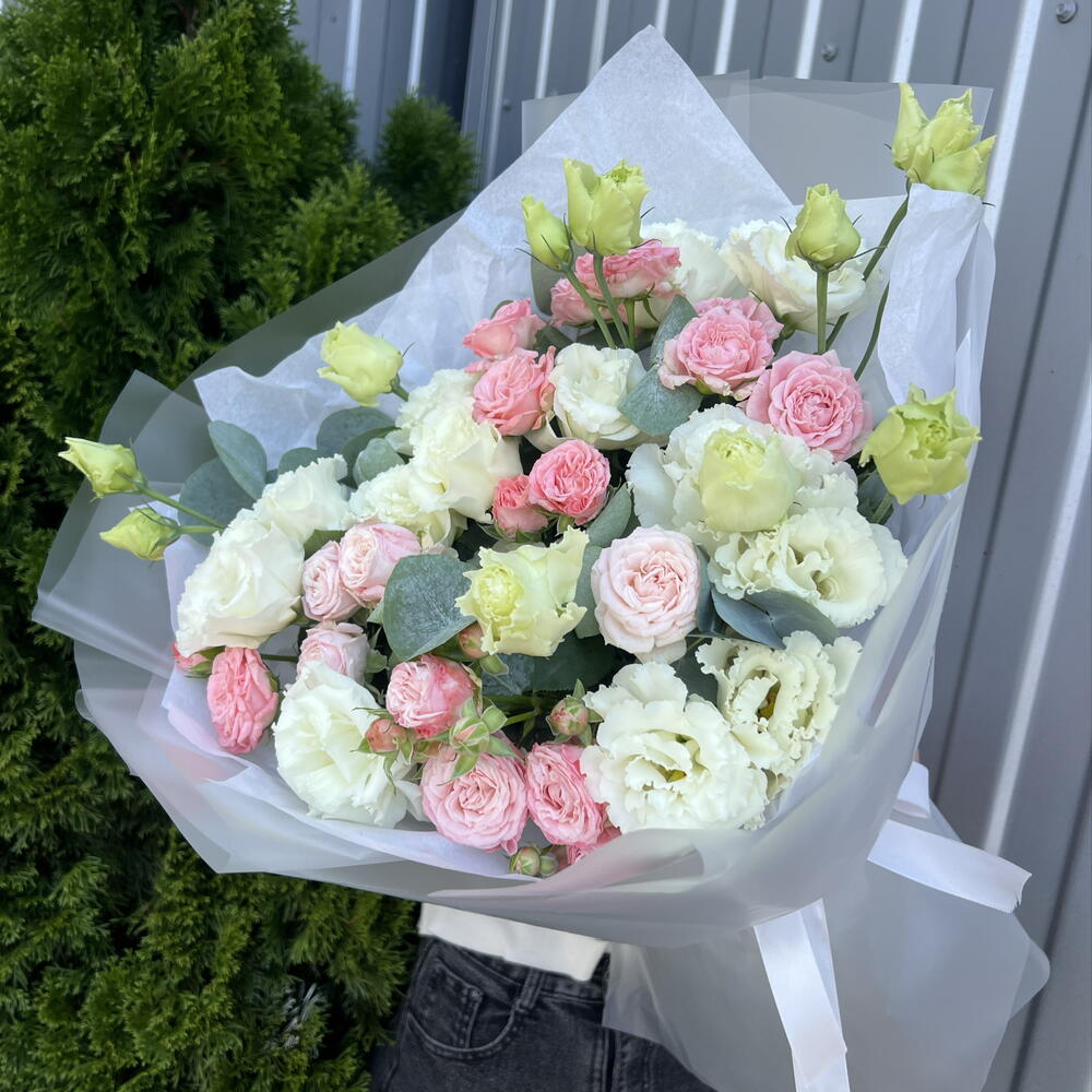 Эустома и бамбастик 🌹