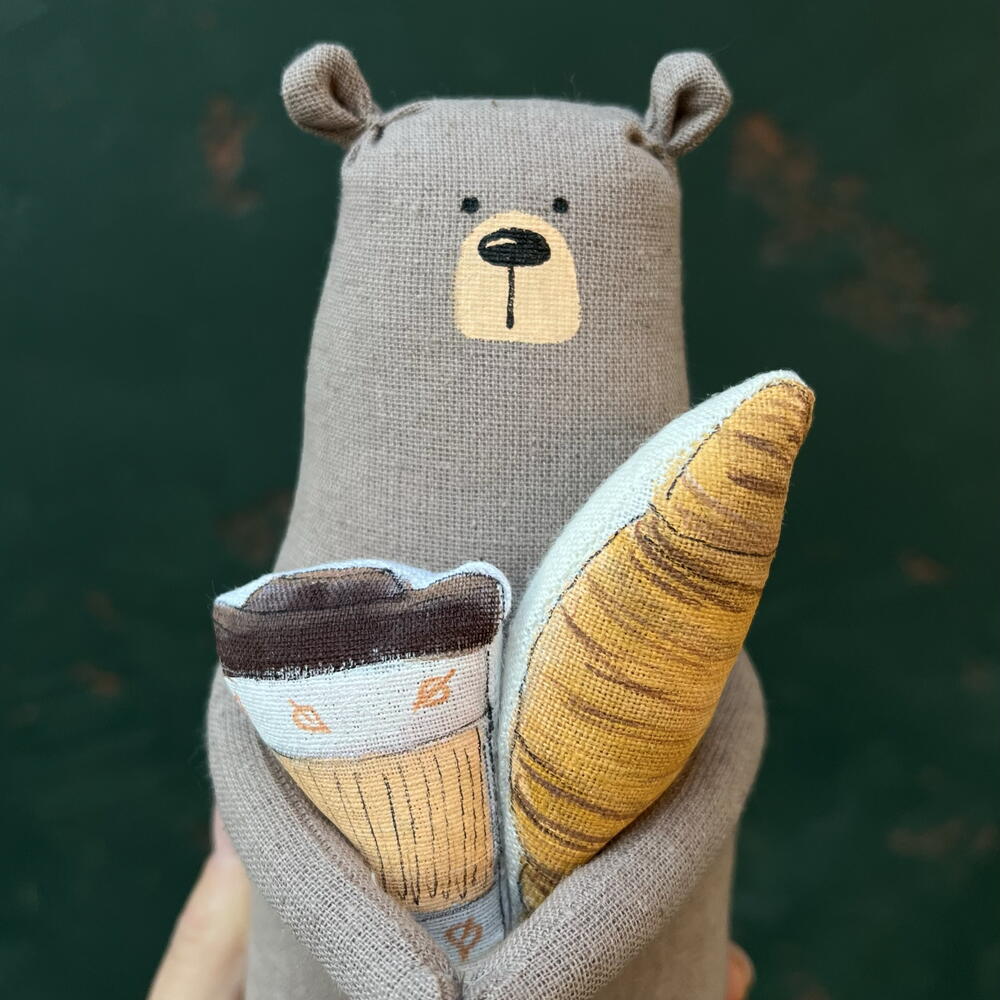 Мягкая игрушка медвежонок (ручной работы)