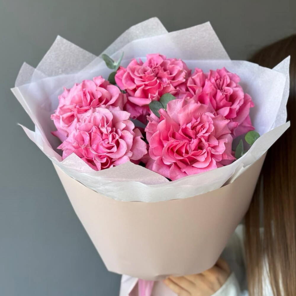 💖 «Между небом и садом: Кантри Блюз с эвкалиптом» в стильной упаковке 🌸
