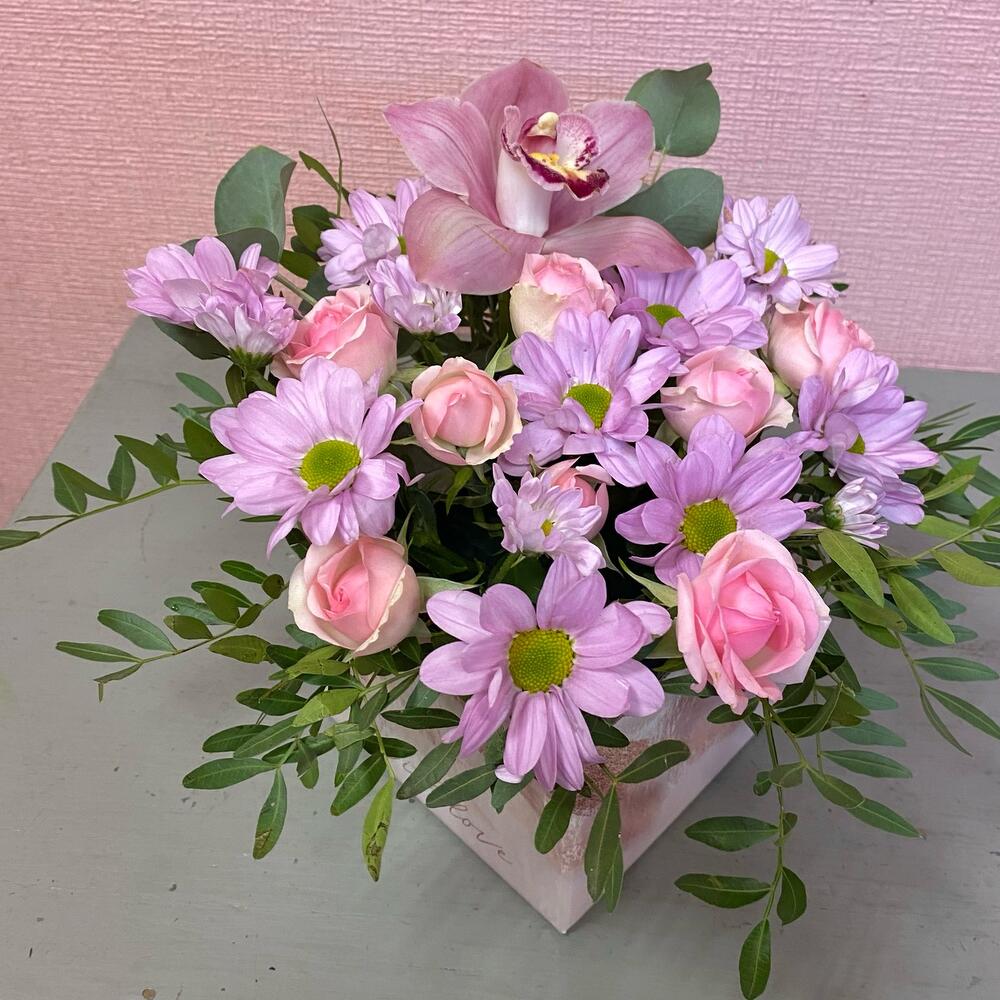 Caja de orquídeas