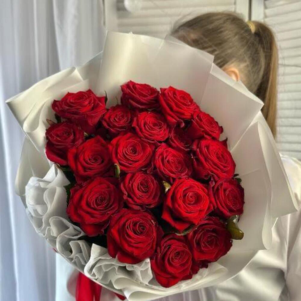 Красная Роза 21шт