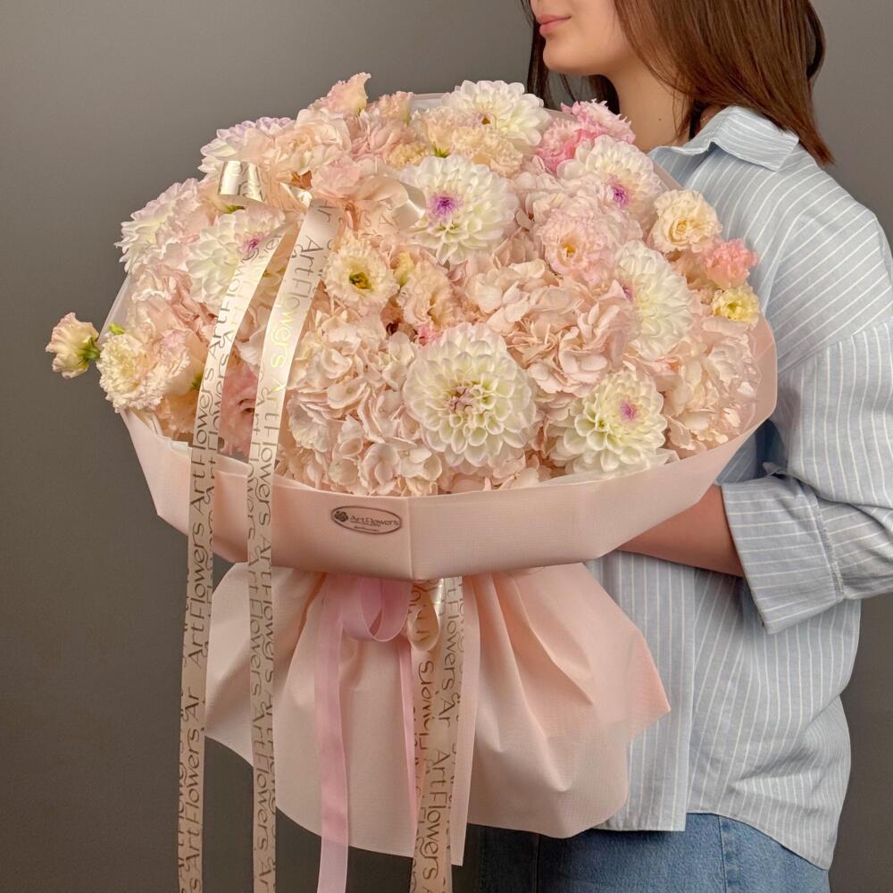 Цветы Букет Art Flowers Ванильное облако