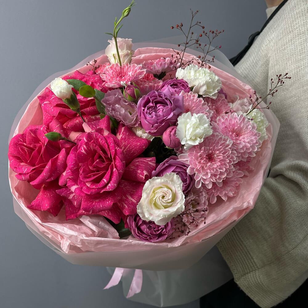 Авторский букет «Малина» 🌸