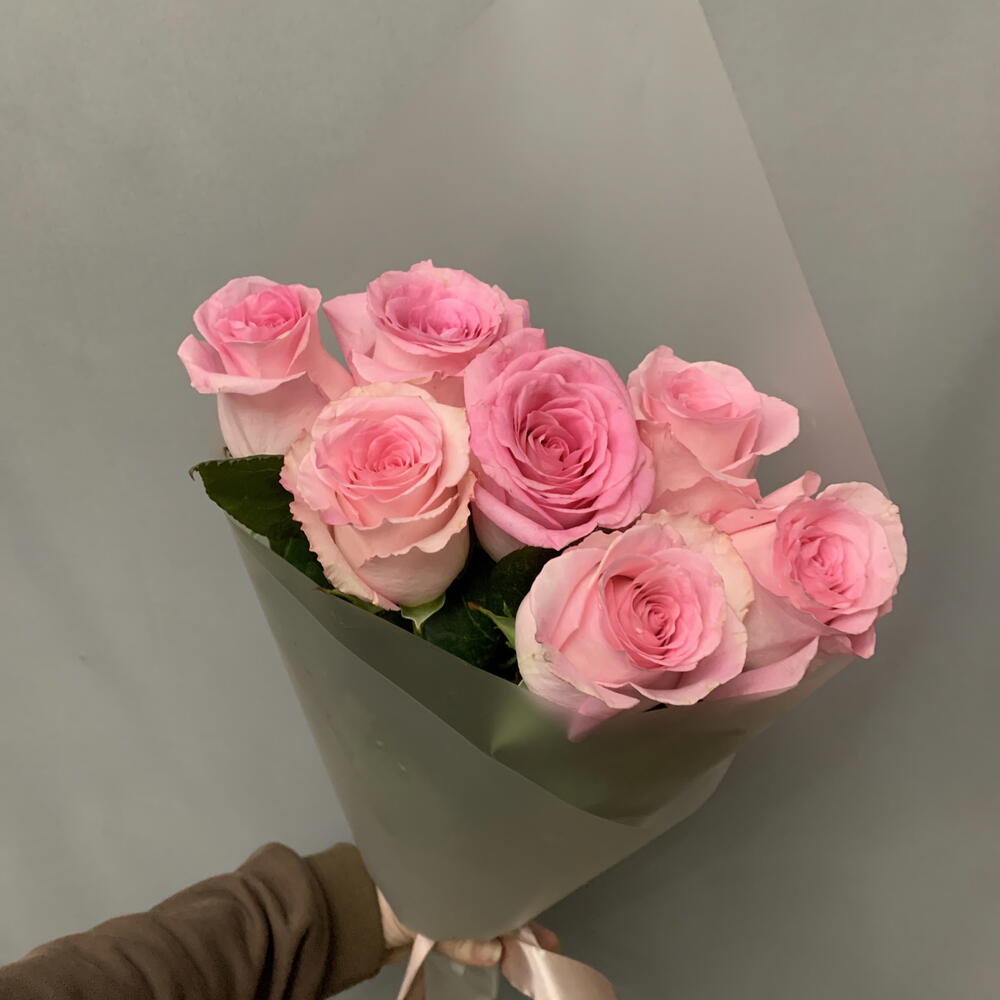 7 розовых роз Мандала💖