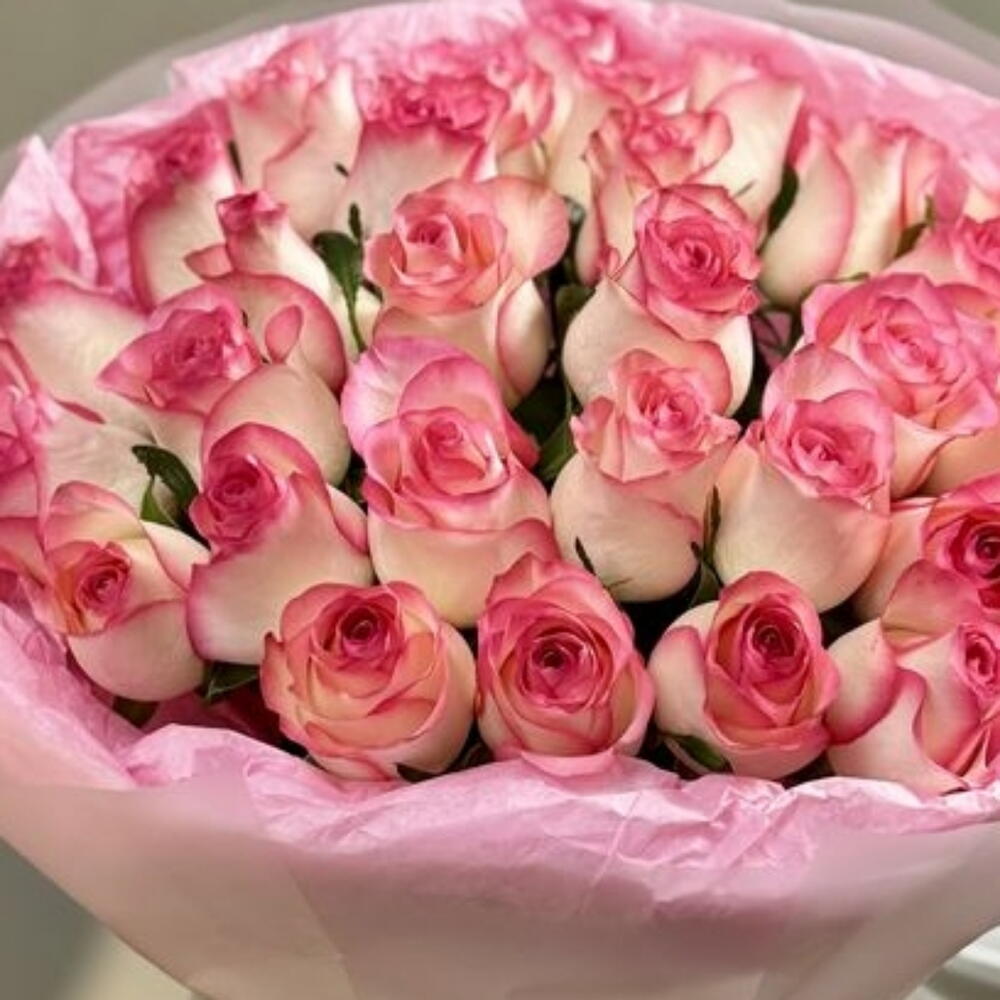 Букет розовых роз💗