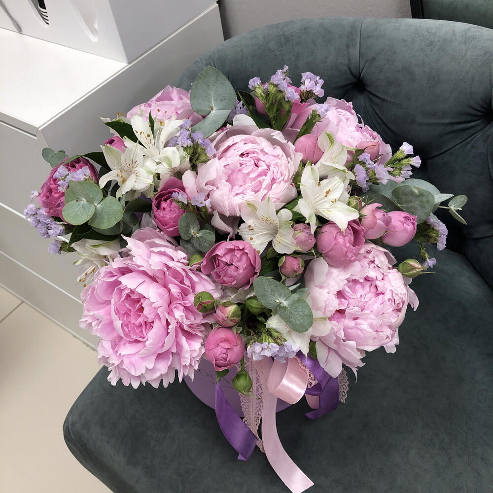 🌸Шикарная композиция с пионами Bloom Room