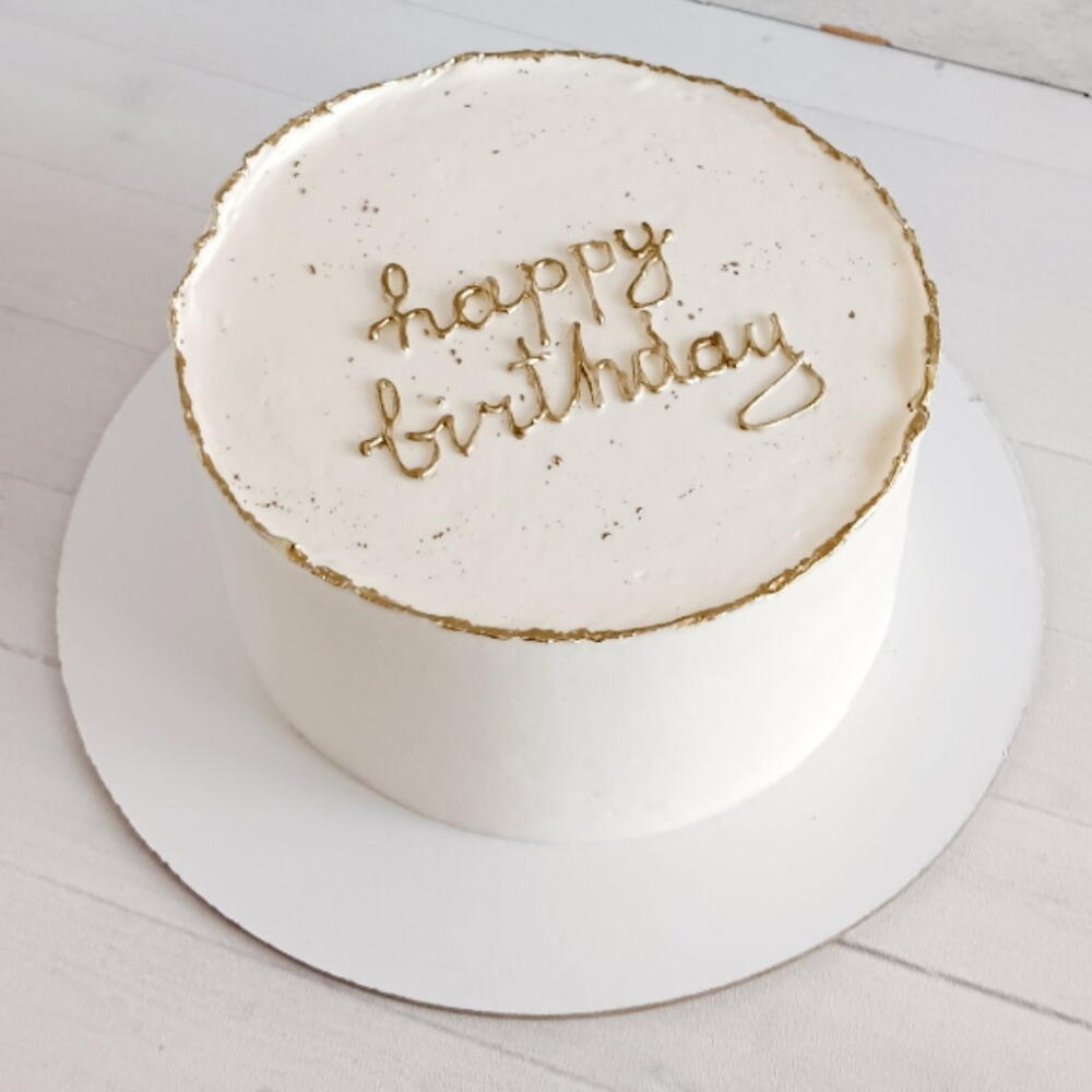 Торт Happy Birthday 🤍 на 1кг