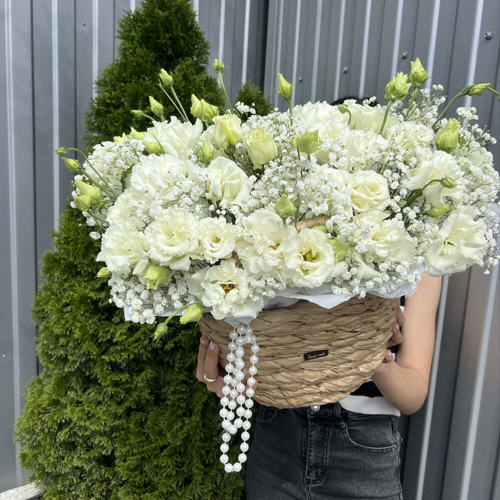Эустома и гипсофила 💐