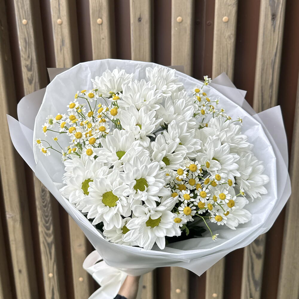 Букет Белые ромашки 🤍💛