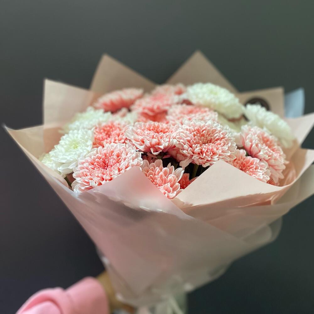 Моно букет из хризантем