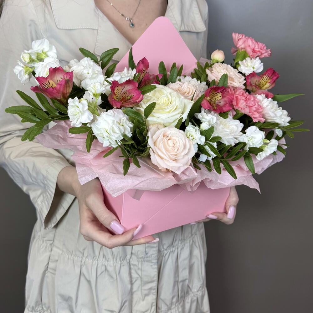 Цветы в конверте💕