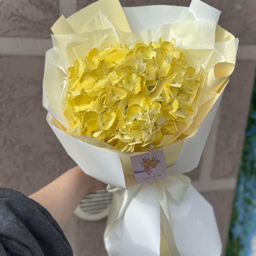 Букет Солнышко 💛 гортензия