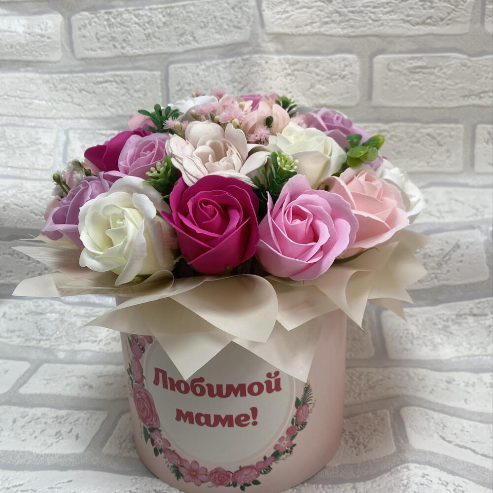 Букет из мыльных цветов