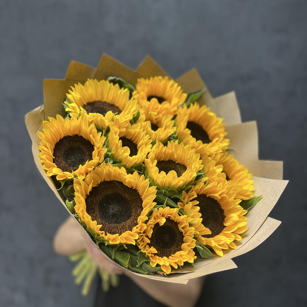Букет из подсолнух🌻