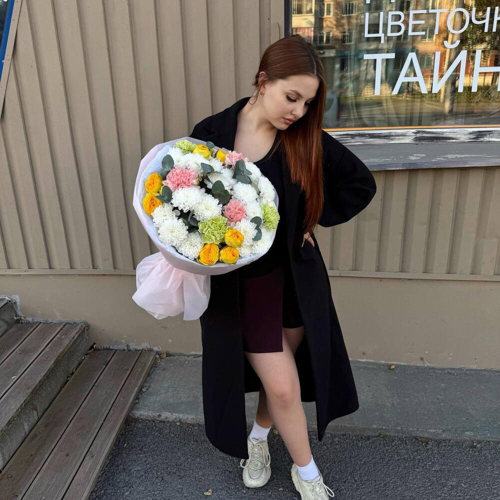 Букет "Теплло от любви"