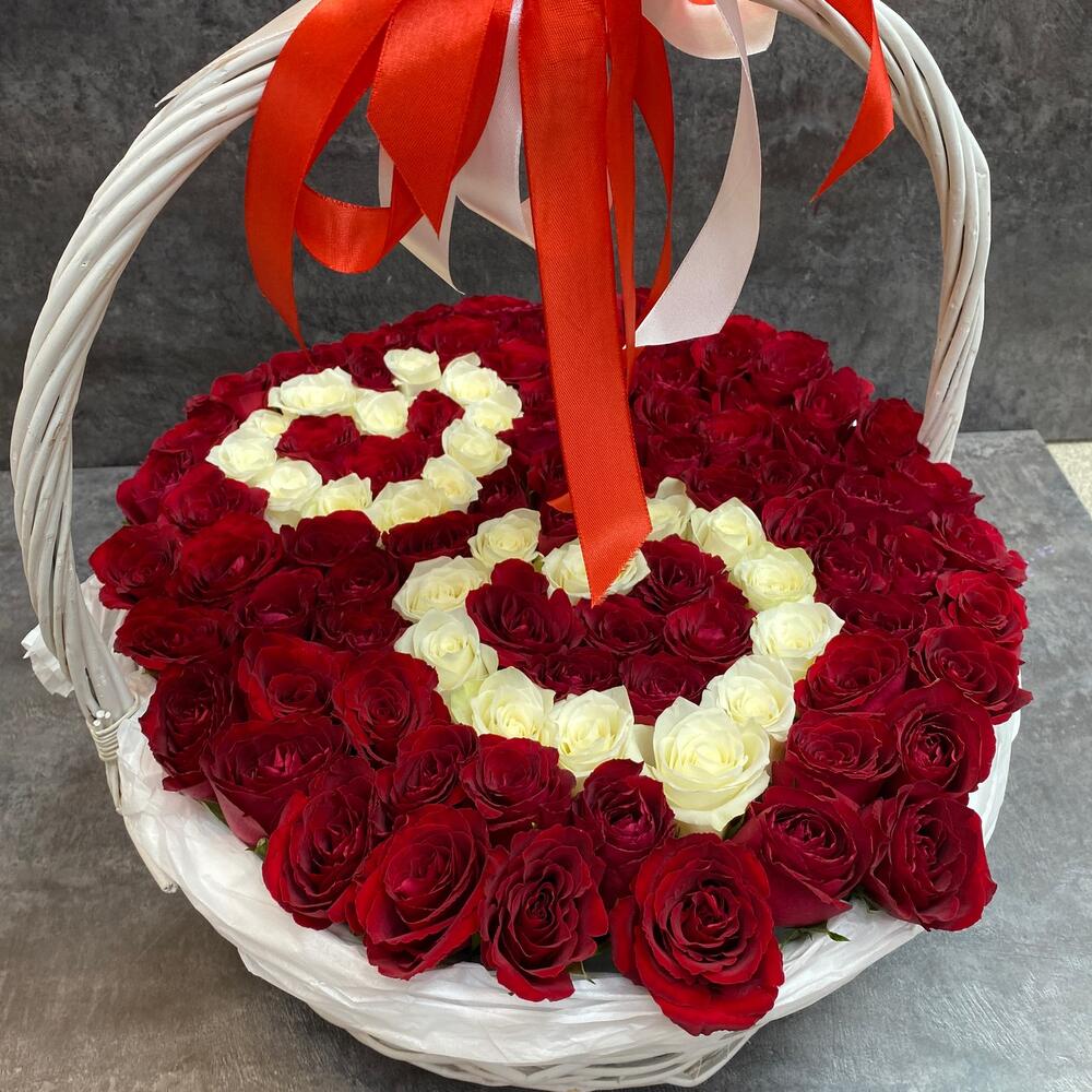 Корзина с цветами️ 2