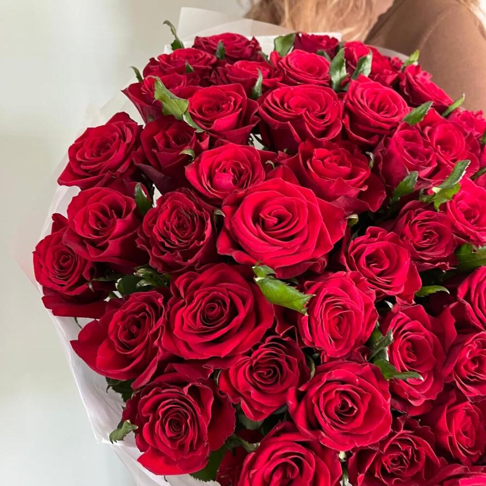 Моно букет из сибирской розы 🌹 51шт