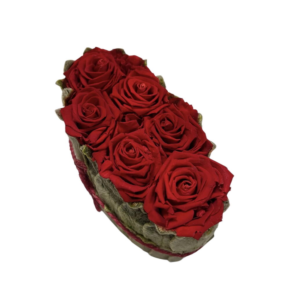 Стабилизированная композиция из красных роз 🌹