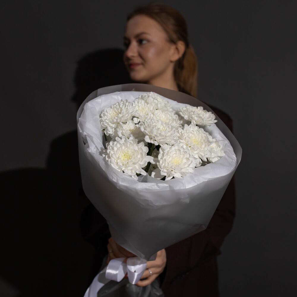 Букет белая хризантема
