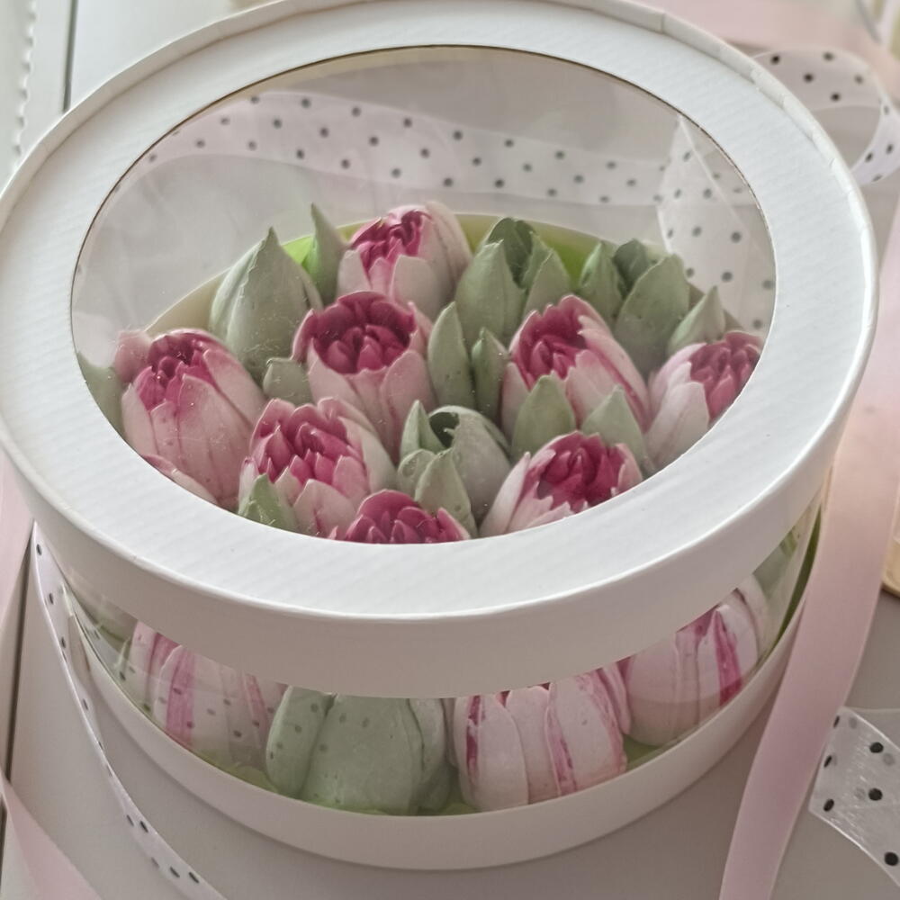 Тюльпаны из зефира