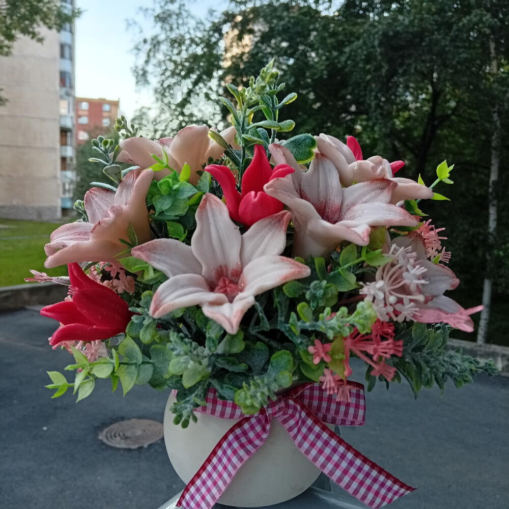Мыльный букет для лучшего учителя