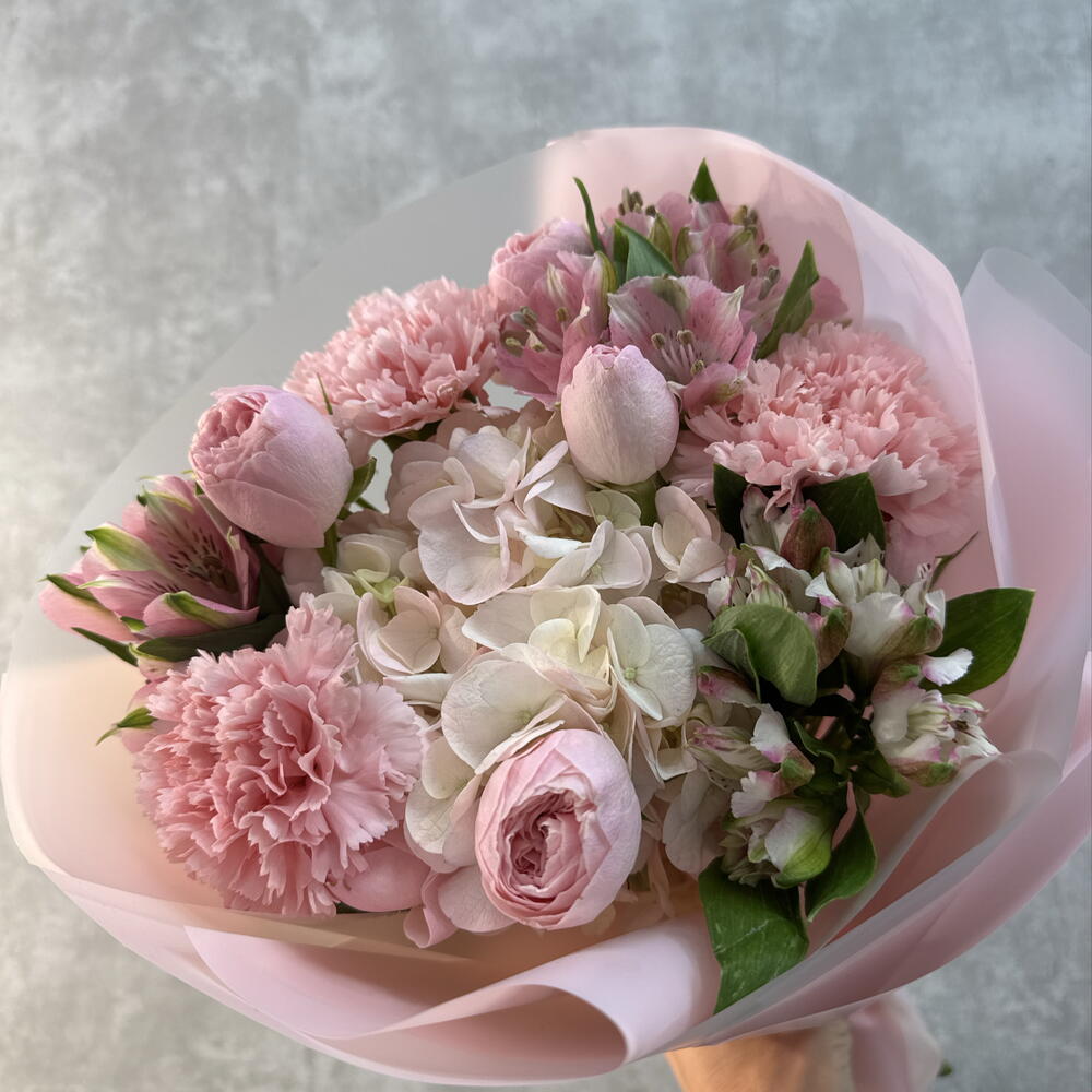 Нежно розовый букет 🌸💕🤩девушке
